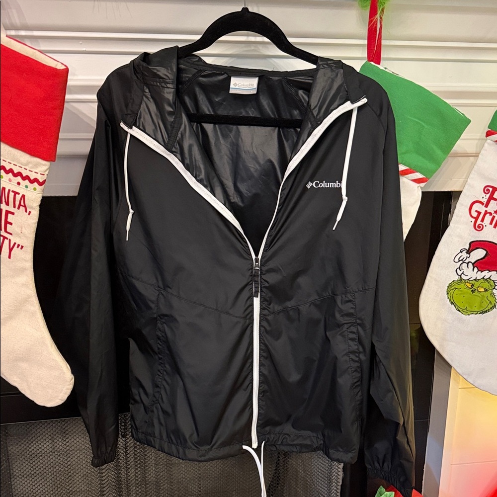 Columbia Women's Black Windbreaker Jacket